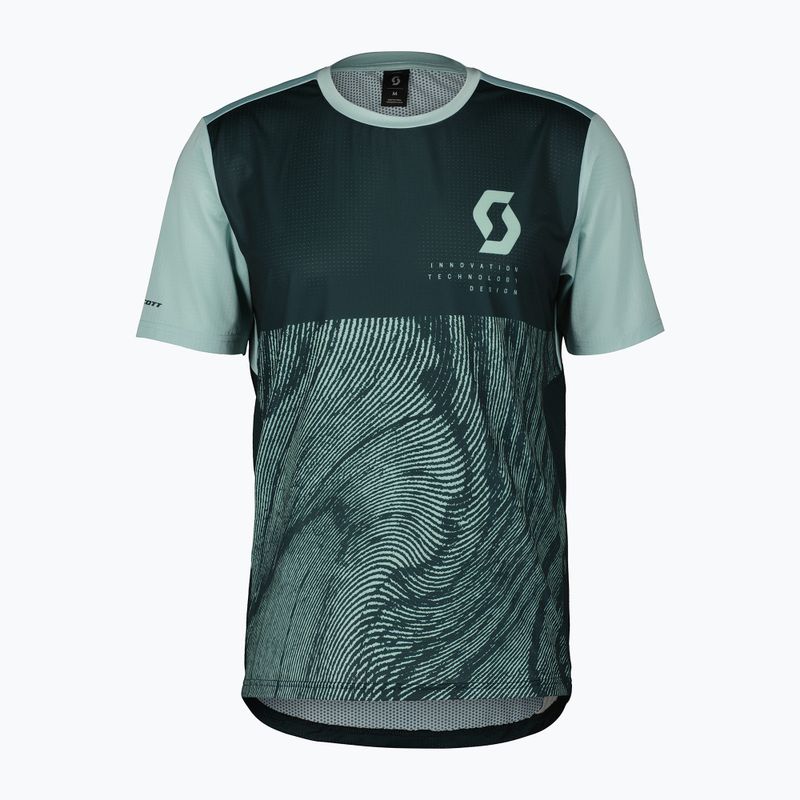 Pánský cyklistický dres  SCOTT Trail Vertic aruba green/mineral green