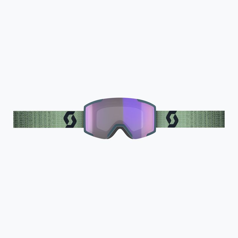 Lyžařské brýle SCOTT Shield LS soft green/black/light sensitive blue chrome 2