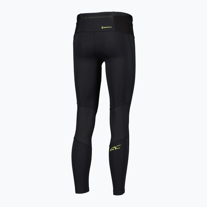 Pánské běžecké legíny SCOTT RC Run Full Tights black/yellow 2