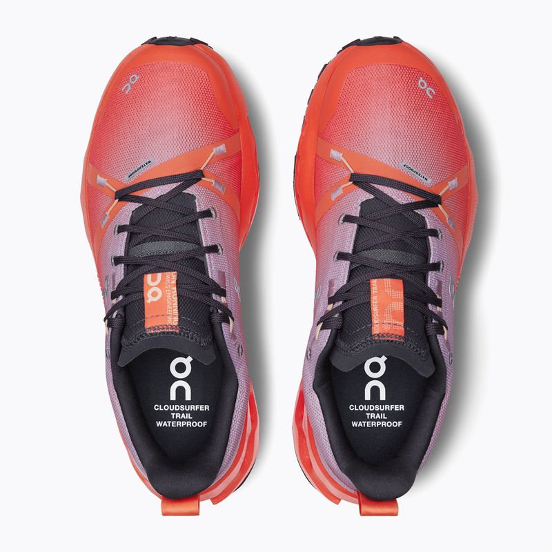 Dámské běžecké boty On Running Cloudsurfer Trail Waterproof mauve/flame 12