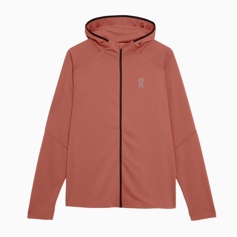 Pánská běžecká mikina On Running Climate Zip Hoodie auburn