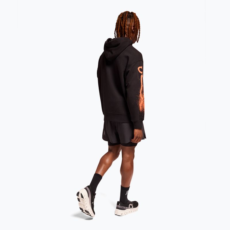 Pánská běžecká mikina On Running Club Hoodie Cloud black 3