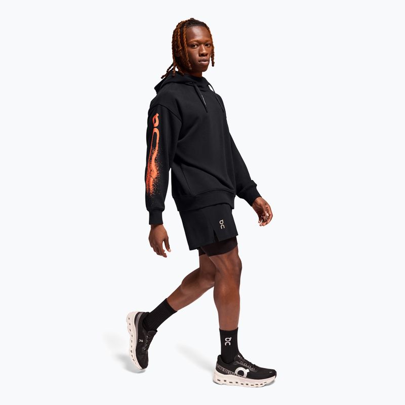 Pánská běžecká mikina On Club Hoodie Cloud black 4