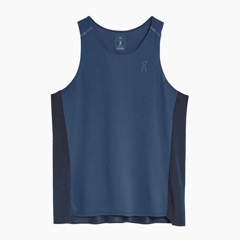 Pánské běžecké tílko On Running Performance Tank denim/navy