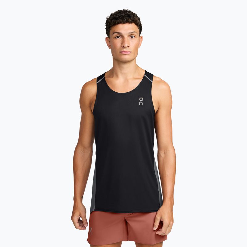 Pánské běžecké tílko tank top On Performance Tank black/eclipse