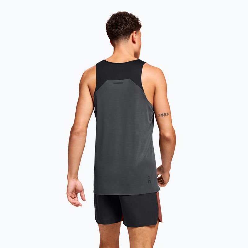 Pánské běžecké tílko tank top On Performance Tank black/eclipse 3