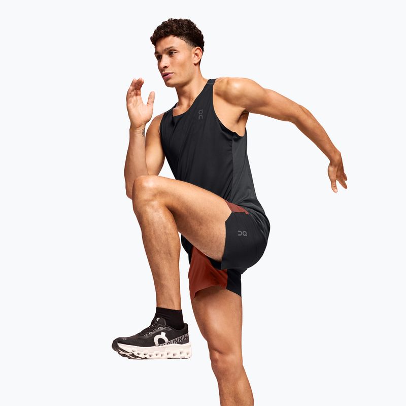 Pánské běžecké tílko tank top On Performance Tank black/eclipse 4