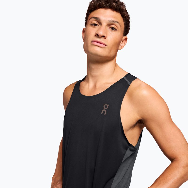 Pánské běžecké tílko tank top On Performance Tank black/eclipse 5