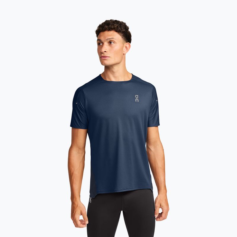 Pánské běžecké tričko On Running Performance-T denim/navy
