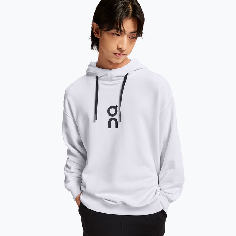Pánská mikina s kapucí On Running Club Hoodie white 3