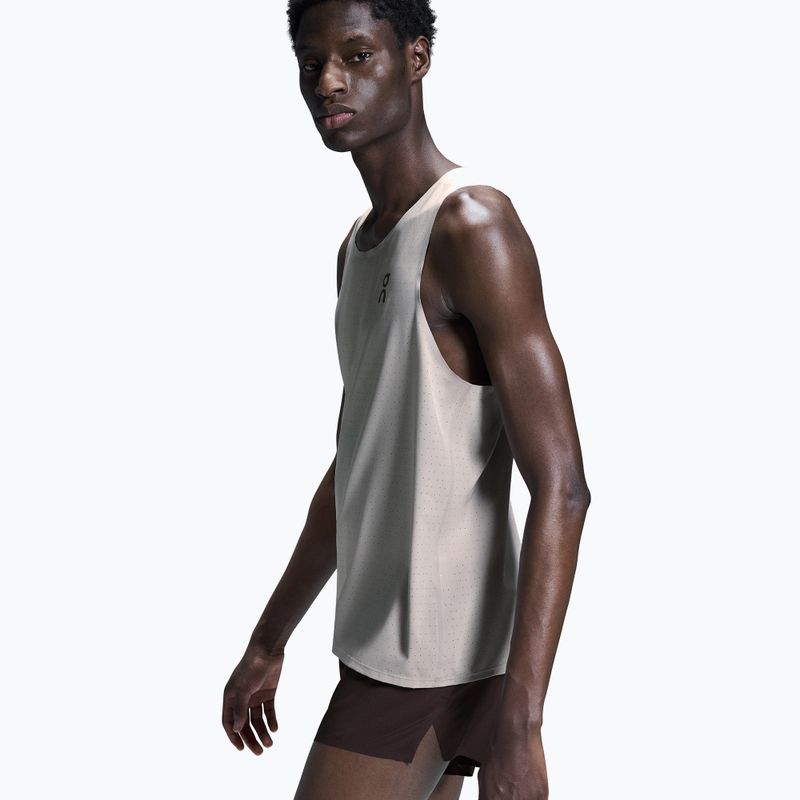 Pánské běžecké tílko On Running Race Singlet pearl 4