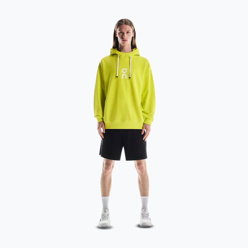 Pánská mikina s kapucí On Running Club Hoodie lime 2