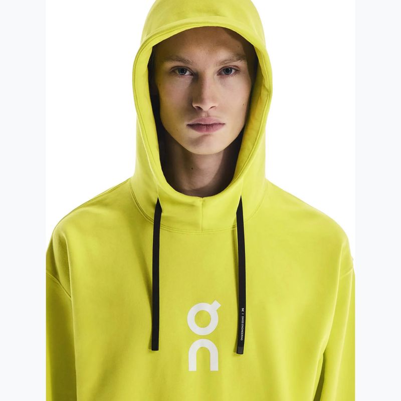 Pánská mikina s kapucí On Running Club Hoodie lime 4