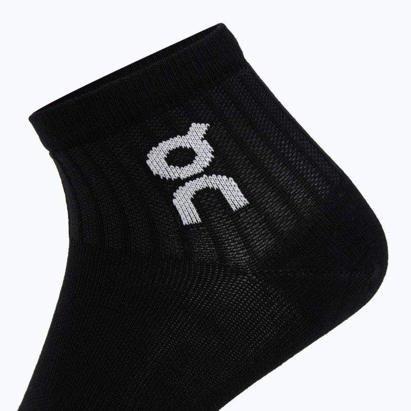 Ponožky On Running Logo Sock Mid 3 pary black 4