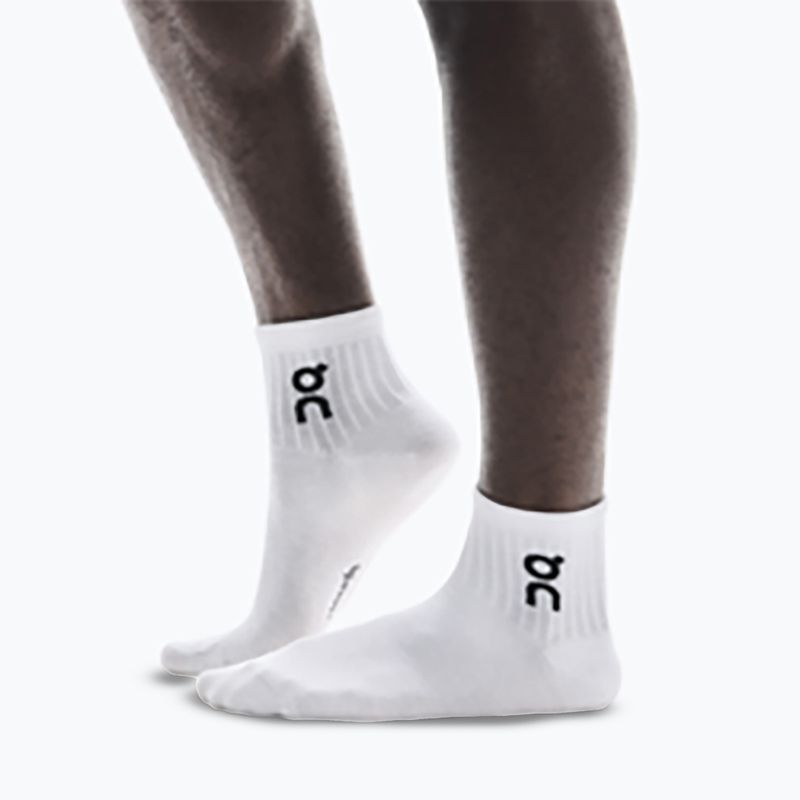 Ponožky On Running Logo Sock Mid 3 pary white