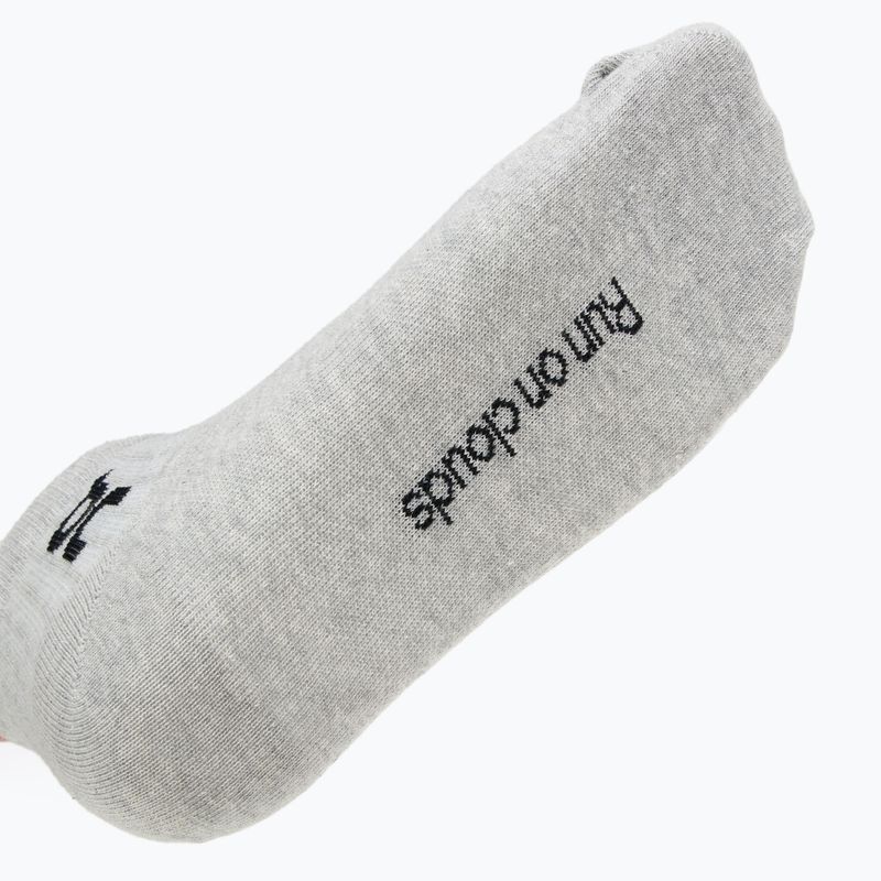 Ponožky On Running Logo Sock Mid 3 pary heather gray 3