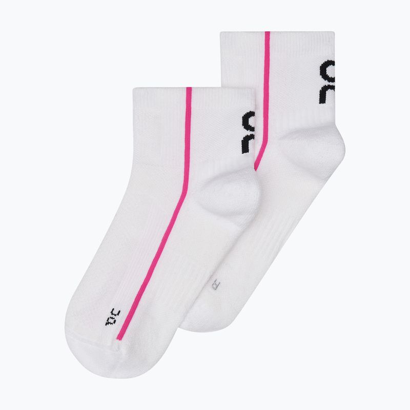 Ponožky On Running Court Mid white/pink