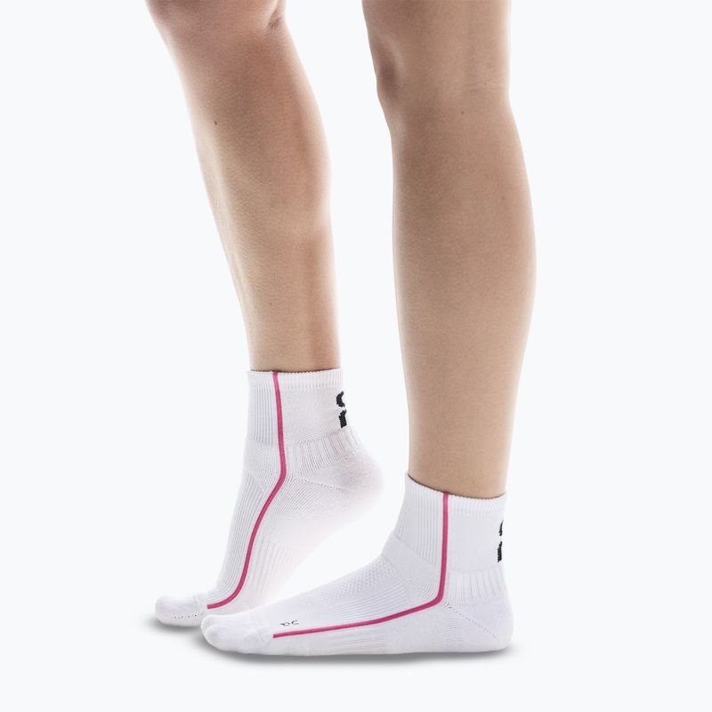 Ponožky On Running Court Mid white/pink 2