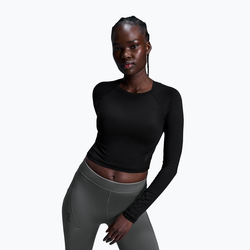 Dámské tréninkové tričko Longsleeve On Running Studio Long-T Crop black 4