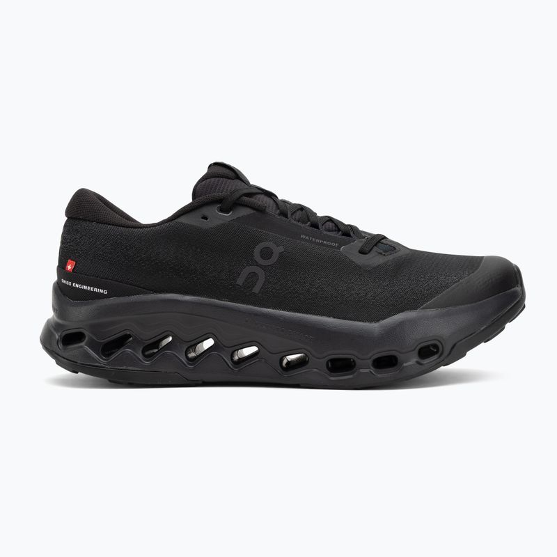 Pánské běžecké boty On Cloudsurfer Trail 2 Waterproof black/black 2