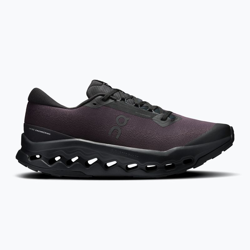 Pánské běžecké boty On Cloudsurfer Trail 2 Waterproof black/black 8