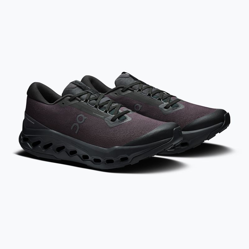Pánské běžecké boty On Cloudsurfer Trail 2 Waterproof black/black 10