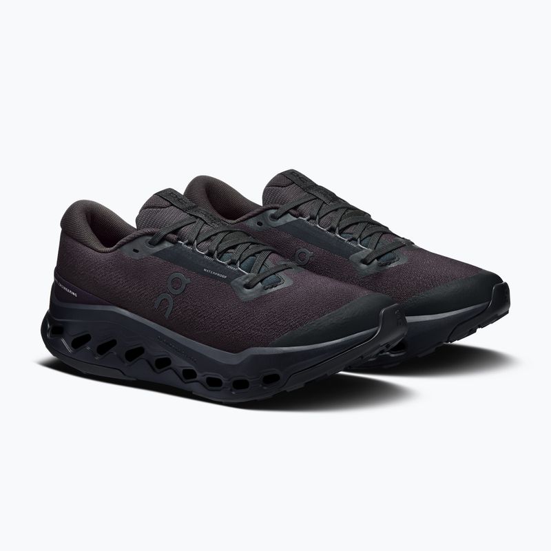 Dámské běžecké boty On Cloudsurfer Trail 2 Waterproof black/black 3