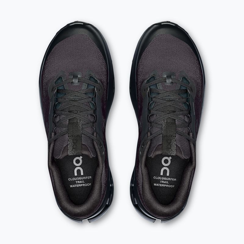 Dámské běžecké boty On Cloudsurfer Trail 2 Waterproof black/black 6