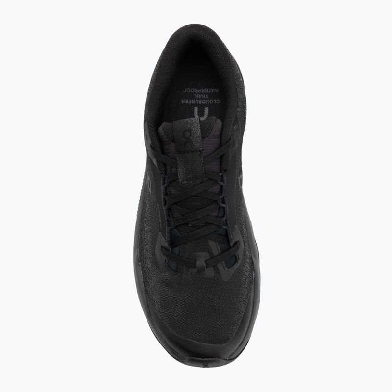 Dámské běžecké boty On Cloudsurfer Trail 2 Waterproof black/black 5