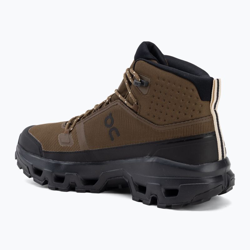 Pánské turistické boty On Cloudrock Mid Waterproof earth/black 3