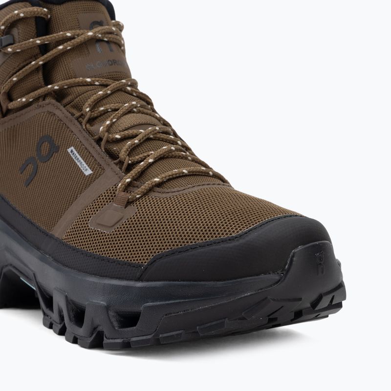 Pánské turistické boty On Cloudrock Mid Waterproof earth/black 7