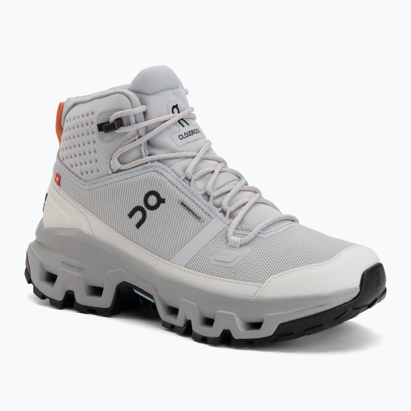 Dámské turistické boty On Cloudrock Mid Waterproof glacier/alloy