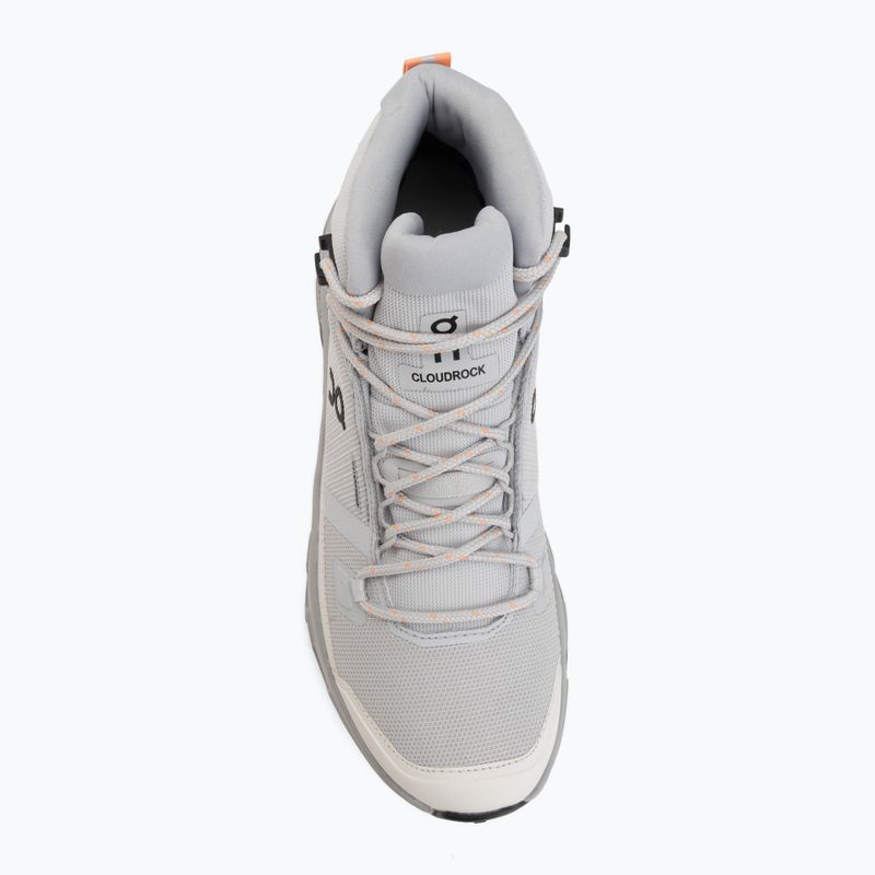 Dámské turistické boty On Cloudrock Mid Waterproof glacier/alloy 5