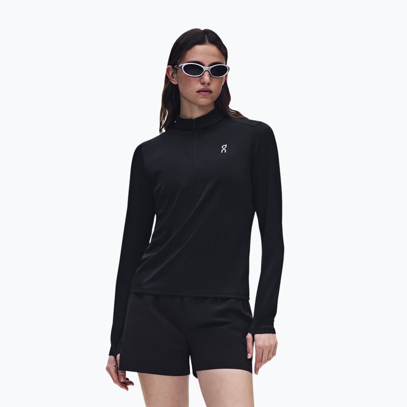 Dámská běžecká mikina On Core 1/4 Zip black