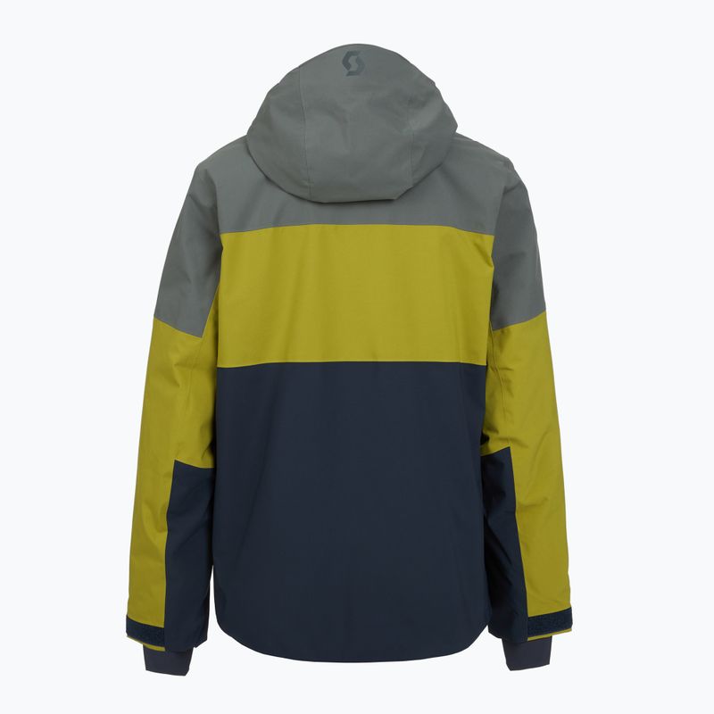 Pánská lyžařská bunda SCOTT Ultimate Dryo 10 shadow grey/meadow green 2