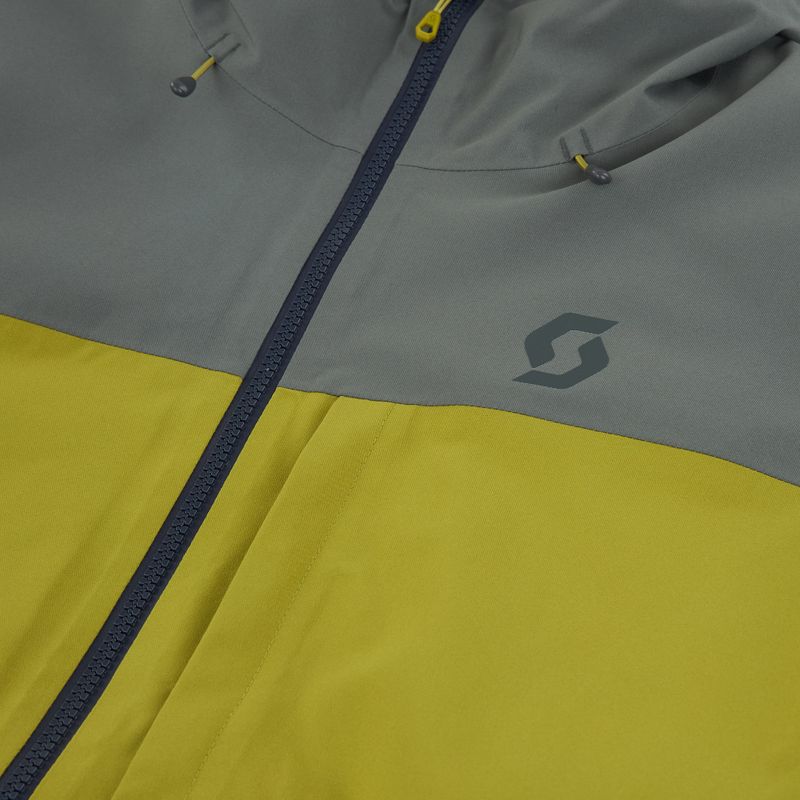 Pánská lyžařská bunda SCOTT Ultimate Dryo 10 shadow grey/meadow green 3