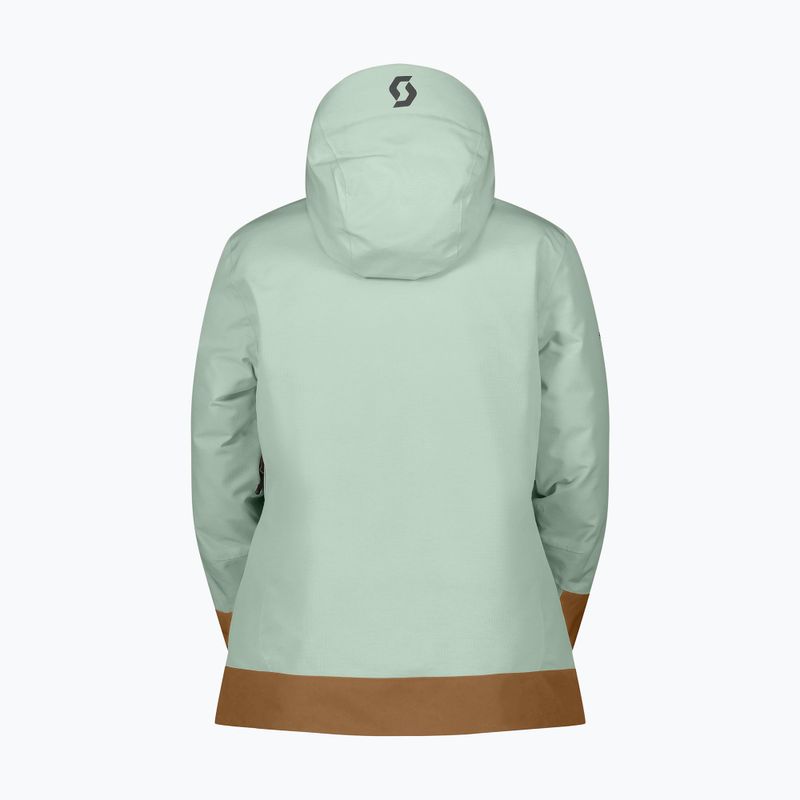 Dámská lyžařská bunda SCOTT Ultimate Dryo Tech fresh green/bread brown 2