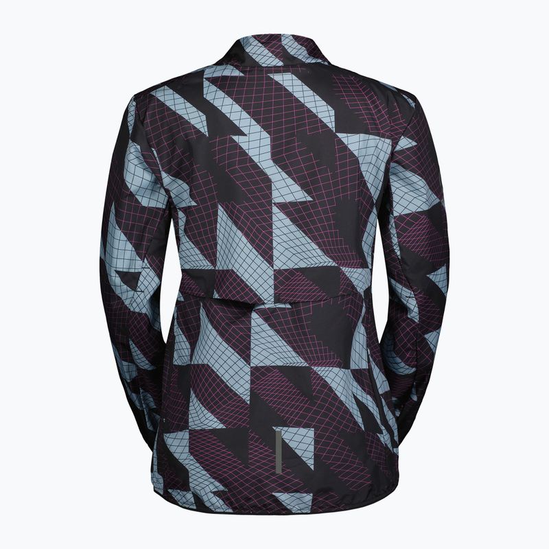 Dámská větruodolná bunda SCOTT Endurance Tech Windbreaker black/morning blue 2