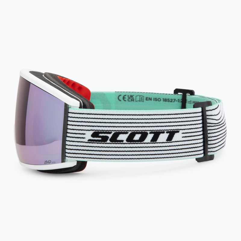 Lyžařské brýle SCOTT Ambit white/mint green/amp lavender chrome 4