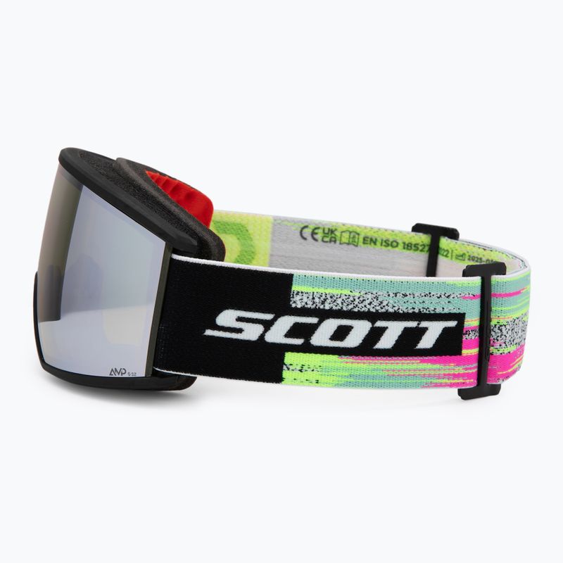 Lyžařské brýle SCOTT Ambit black/neon yellow/amp white chrome 4