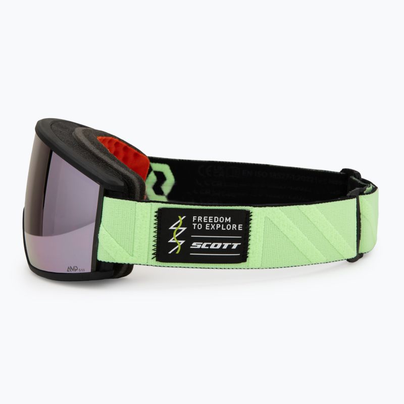 Lyžařské brýle SCOTT Ambit Compact glow green/amp lavender chrome 4
