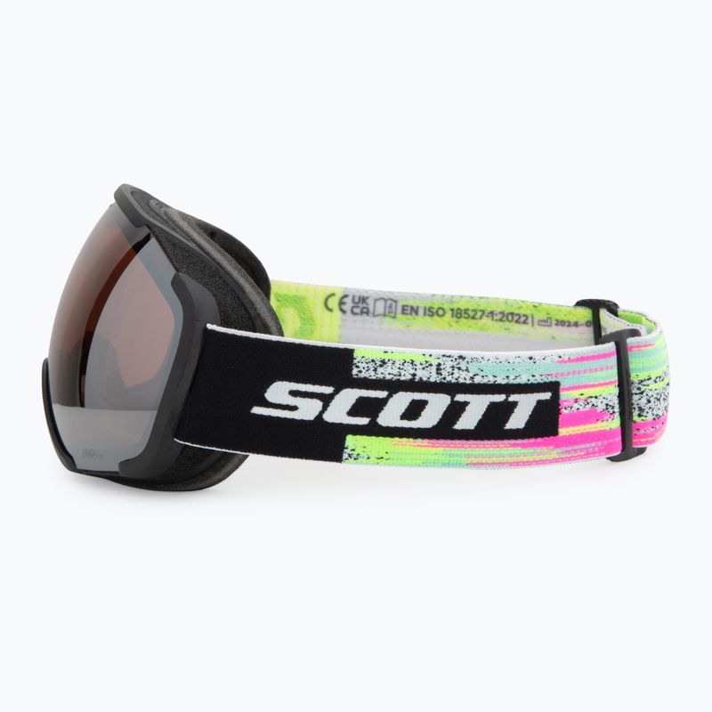 Lyžařské brýle SCOTT Faze II black/neon yellow/amp silver chrome 4