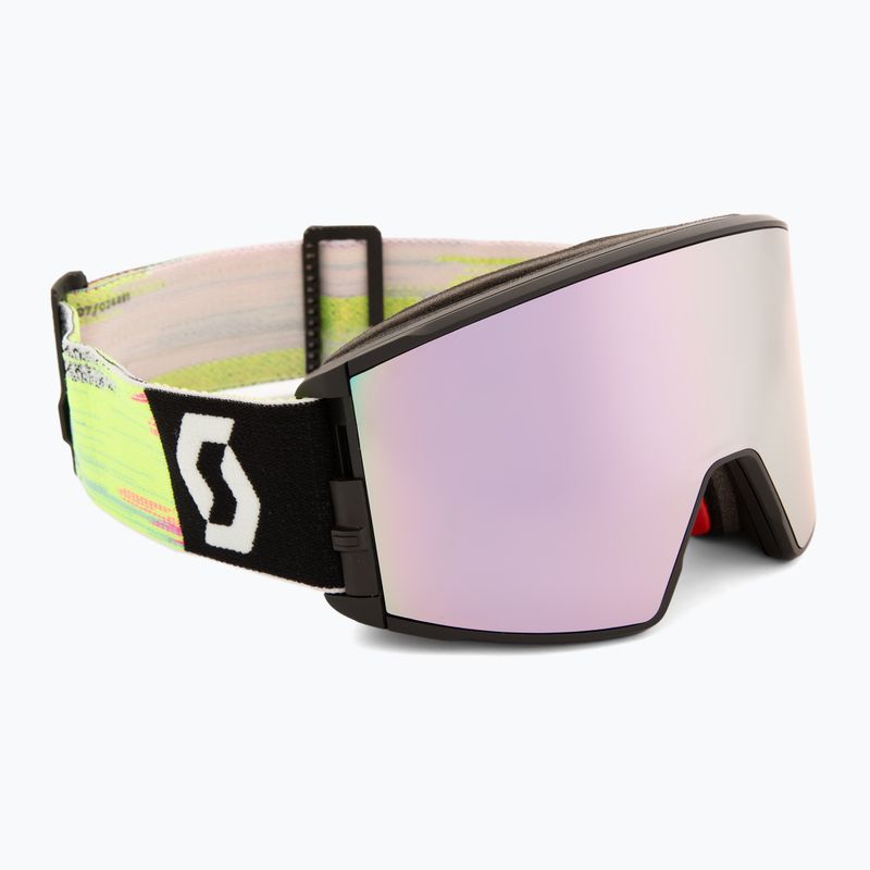 Lyžařské brýle SCOTT React black/neon yellow/amp lavender chrome 2
