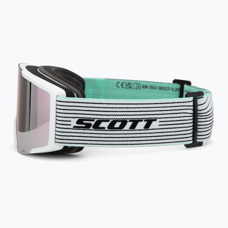 Lyžařské brýle SCOTT Shield white/mint green/amp lavender chrome 4