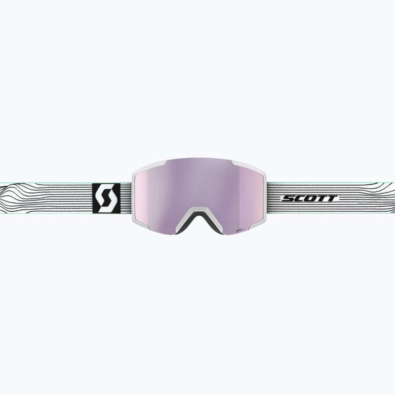 Lyžařské brýle SCOTT Shield white/mint green/amp lavender chrome 2