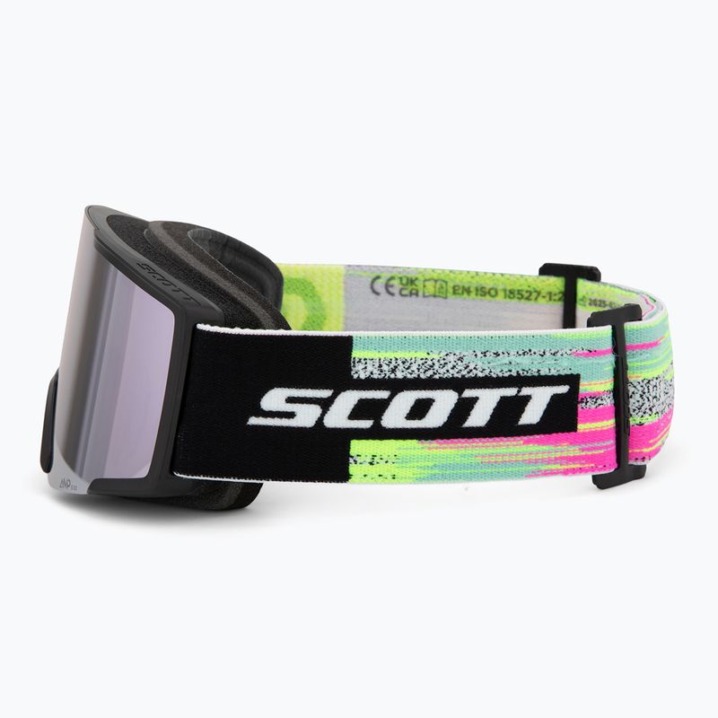 Lyžařské brýle SCOTT Shield black/neon yellow/amp lavender chrome 4