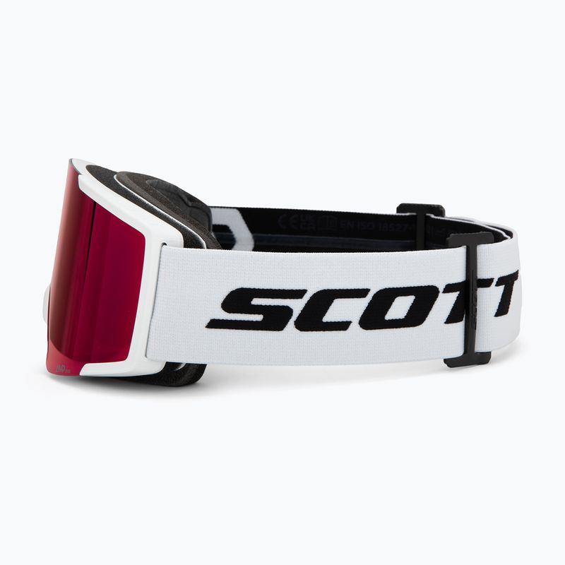 Lyžařské brýle SCOTT Shield mineral white/black/amp red chrome 4