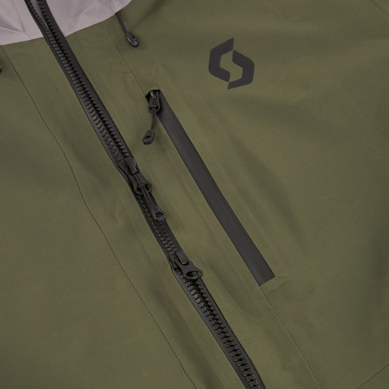 Pánská lyžařská bunda SCOTT Ultimate GTX douglas green/evening grey 4