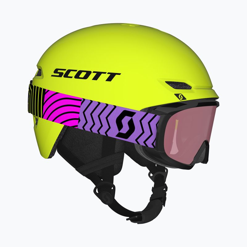 Dětská lyžařská helma SCOTT Keeper 2 + lyžařské brýle Witty neon yellow 10