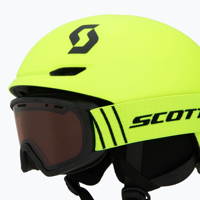 Dětská lyžařská helma SCOTT Keeper 2 + lyžařské brýle Witty neon yellow 8